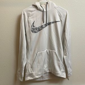 Nike Dri-fit White Hoodie Sweatshirt men’s size Medium